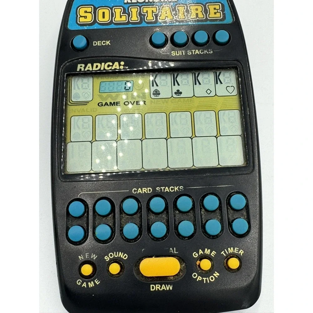 Radica Handheld Klondike Solitaire Game Model 2320 Tested A49 Card Timed Vegas